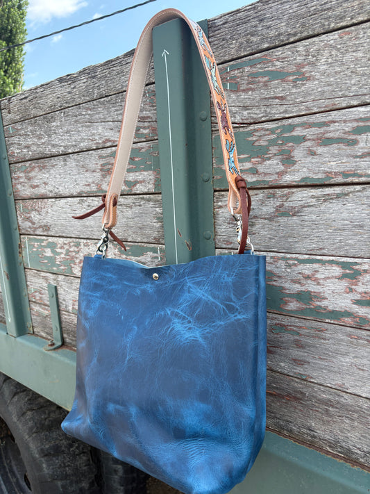 Wild Ponies Tote Bag *Blue