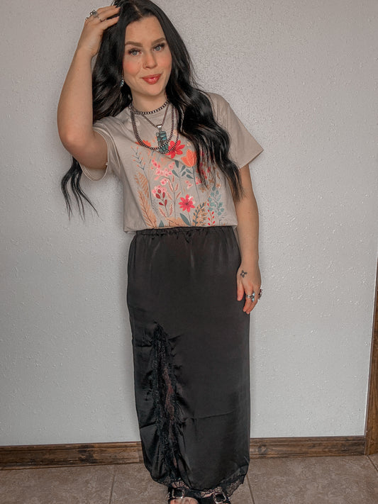 Rodeo Rose Maxi Skirt *Lux