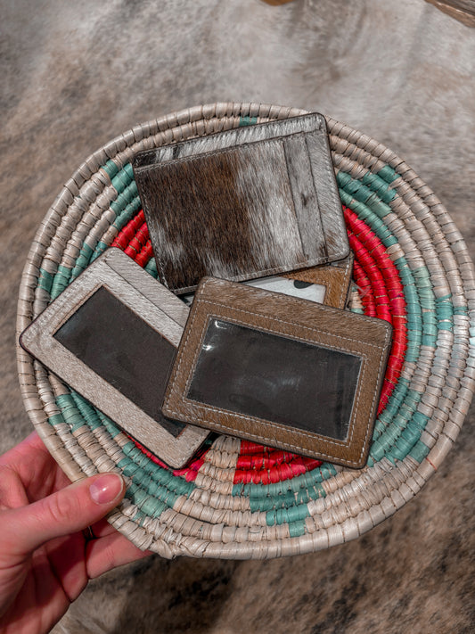 Cowhide Card & ID Holder