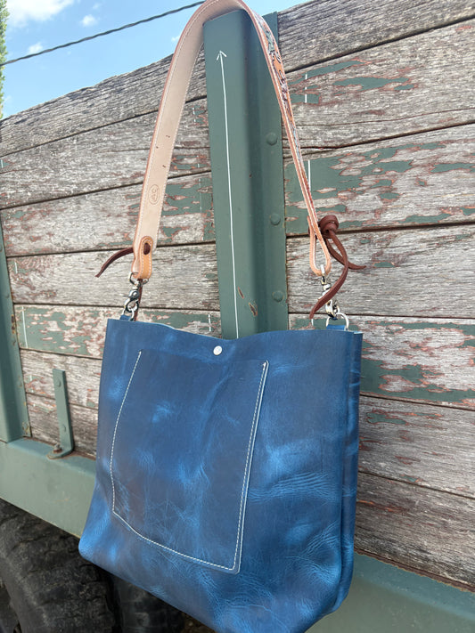 Wild Ponies Tote Bag *Blue