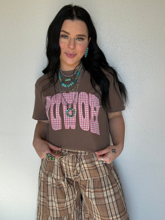 Gingham Howdy Tee