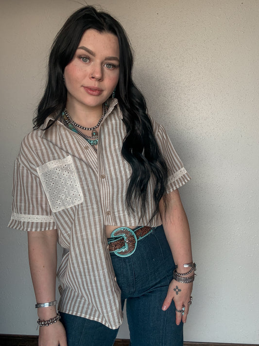 The Ester Button Up *Tan