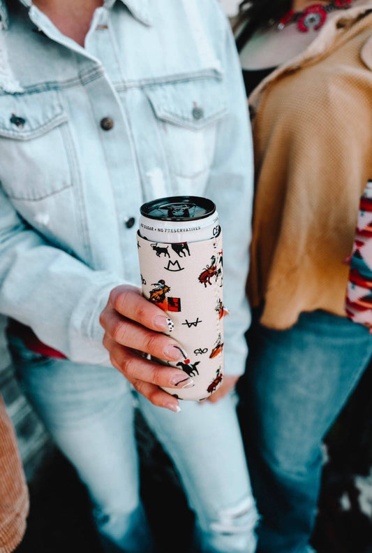 Vintage Cowboy Tall Coozie