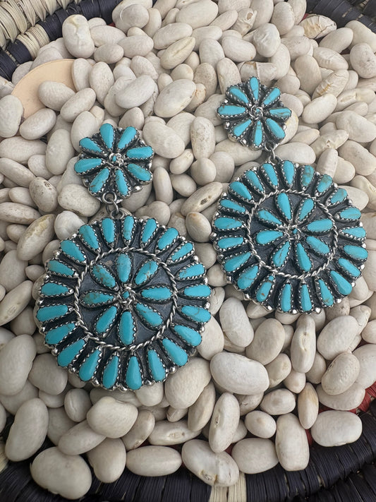 Large Native Made Cluster Dangles by Mary Benally