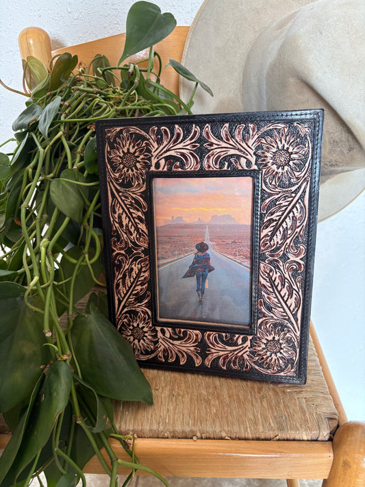 Wyburn Canyon Hand-Tooled Photo Frame