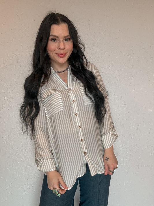 The Mesa Button Up *Green