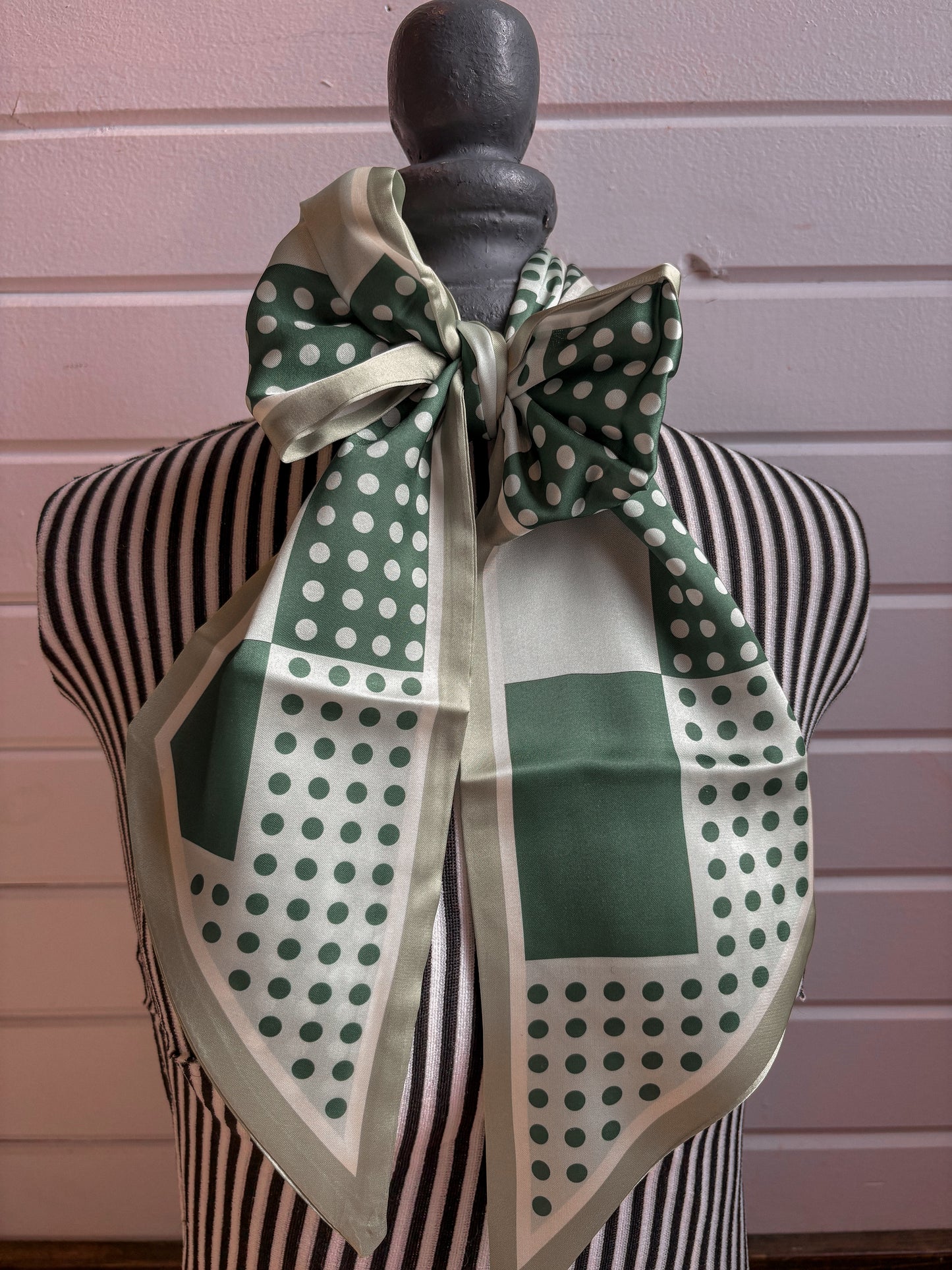 Green Polka Dot Twilly