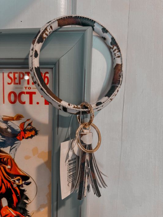 Bangle Keychain *Cowprint
