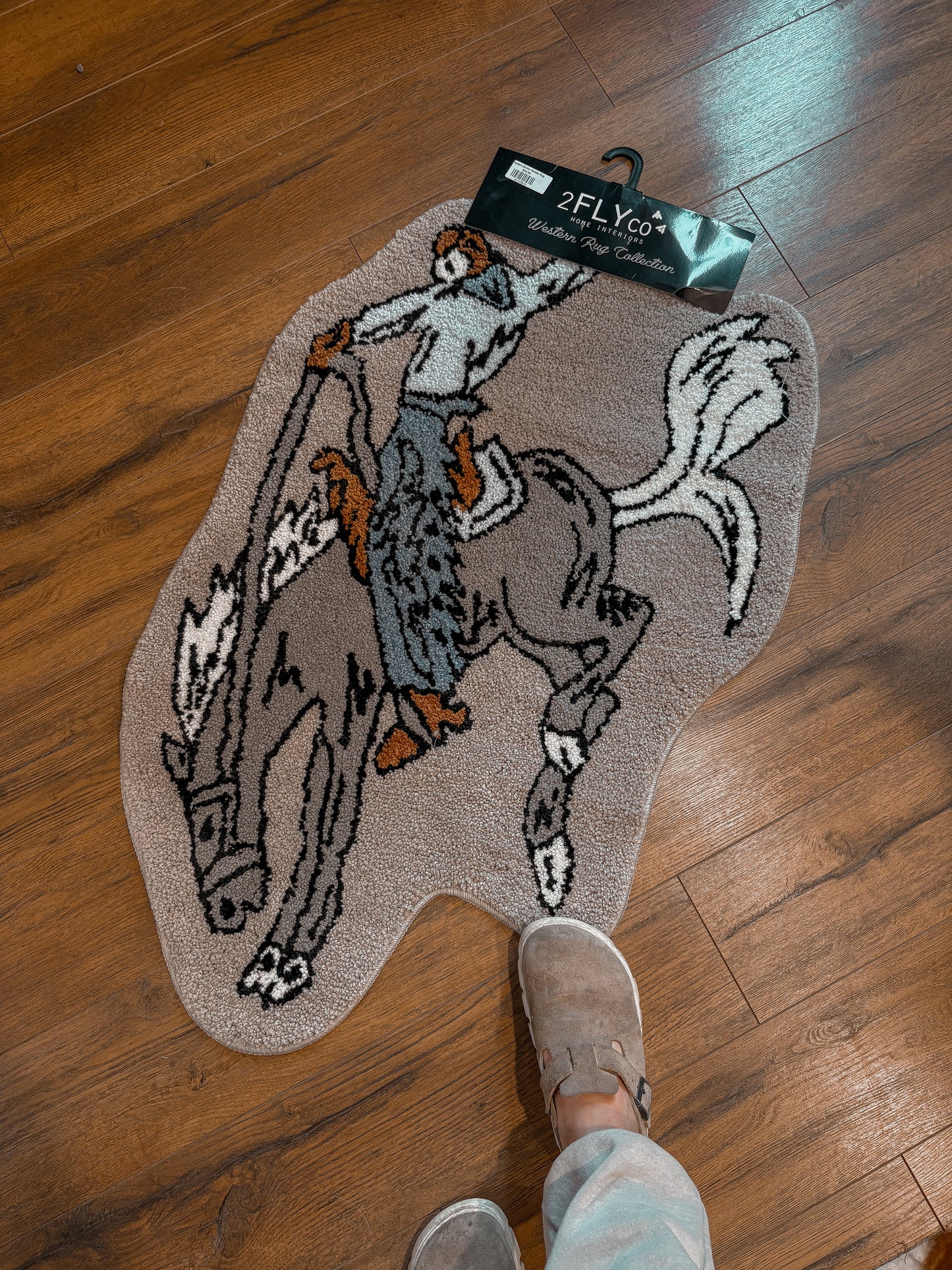 Western Bronc Rodeo Rug