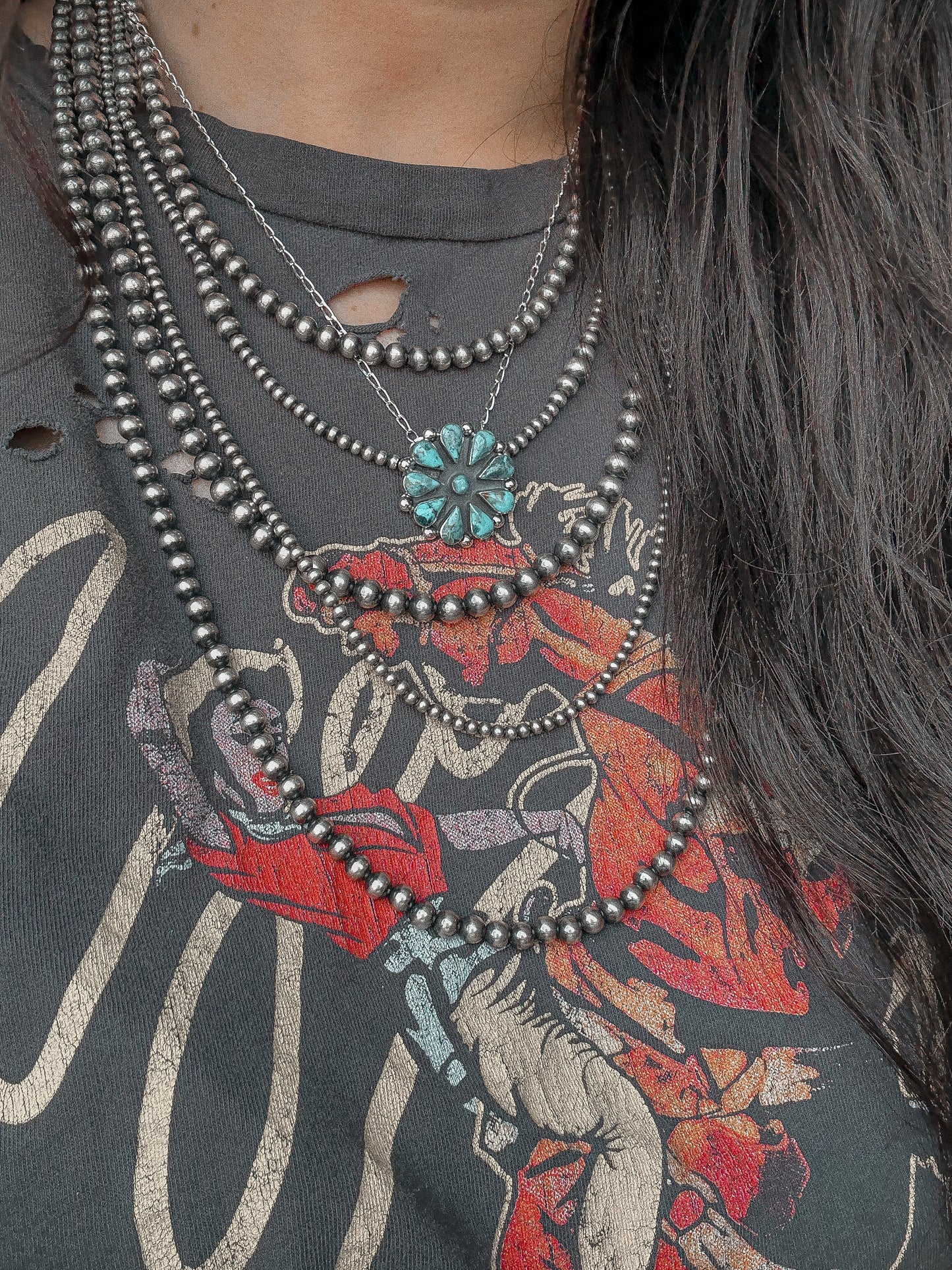 Kingman Cluster Necklace