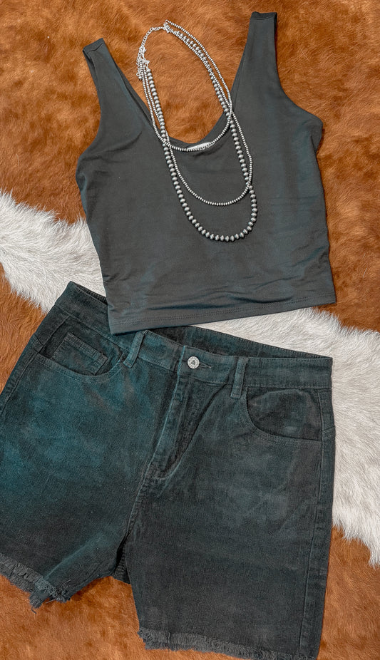 The Cowboy Corduroy Shorts ONE LARGE LEFT