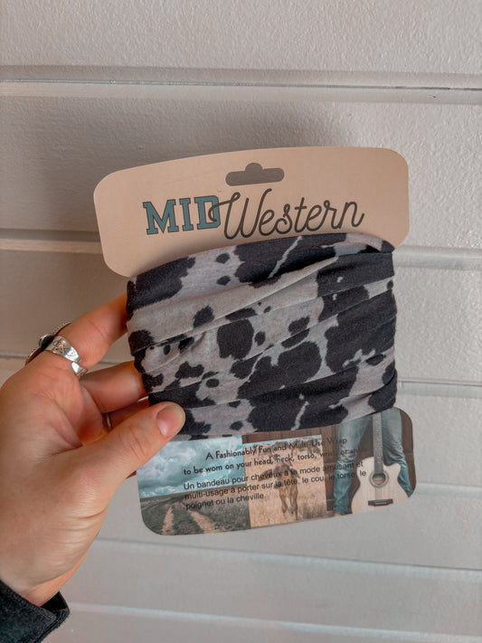 Cow Print Stretch Wrap