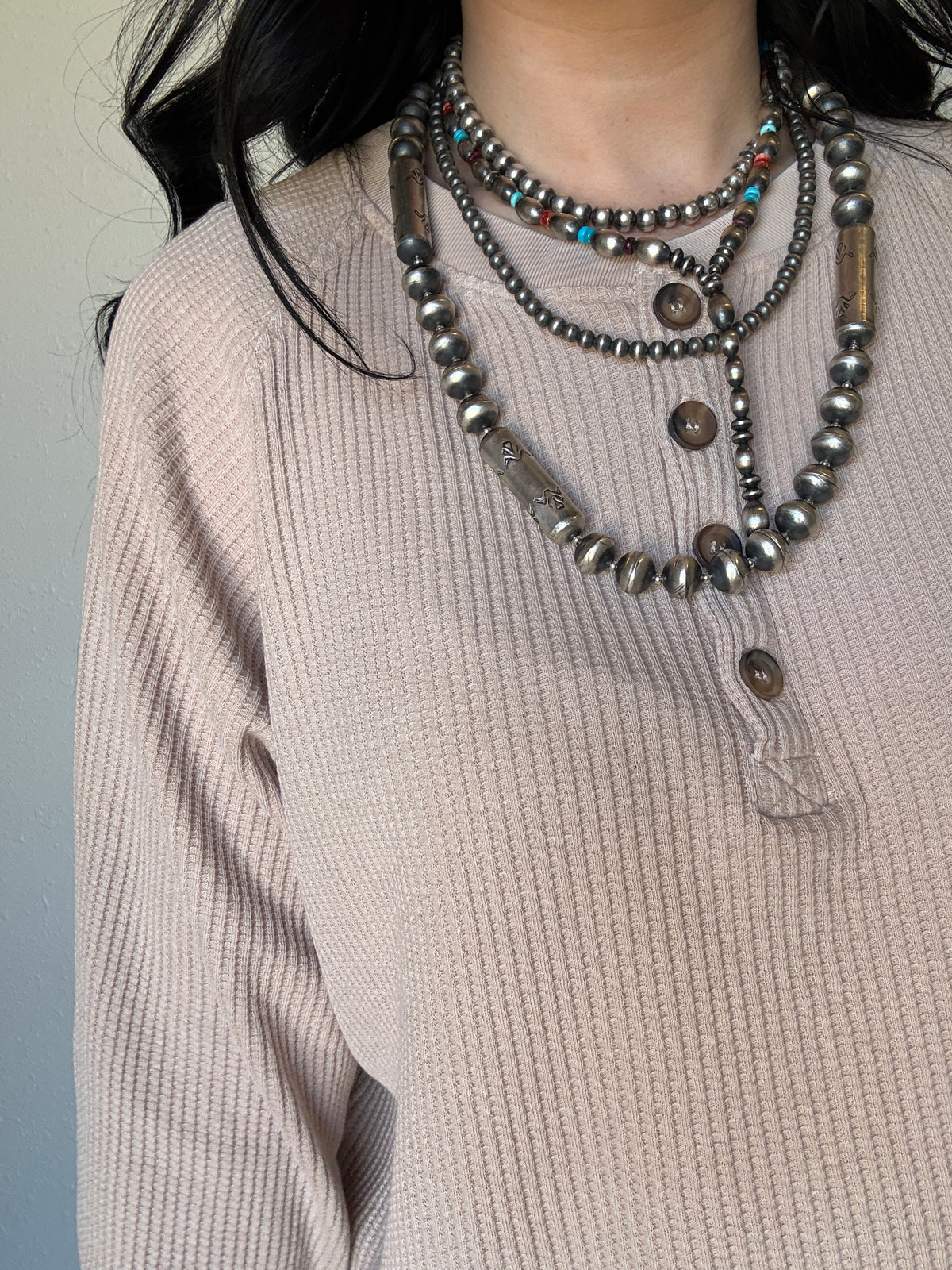 The Henley Waffle Knit Long Sleeve