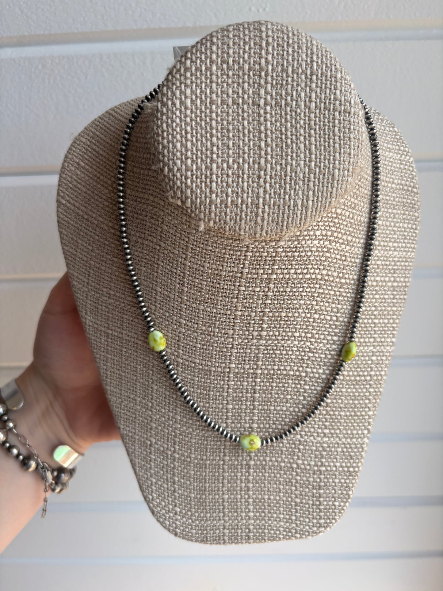 Sterling Silver & Palomino Necklace
