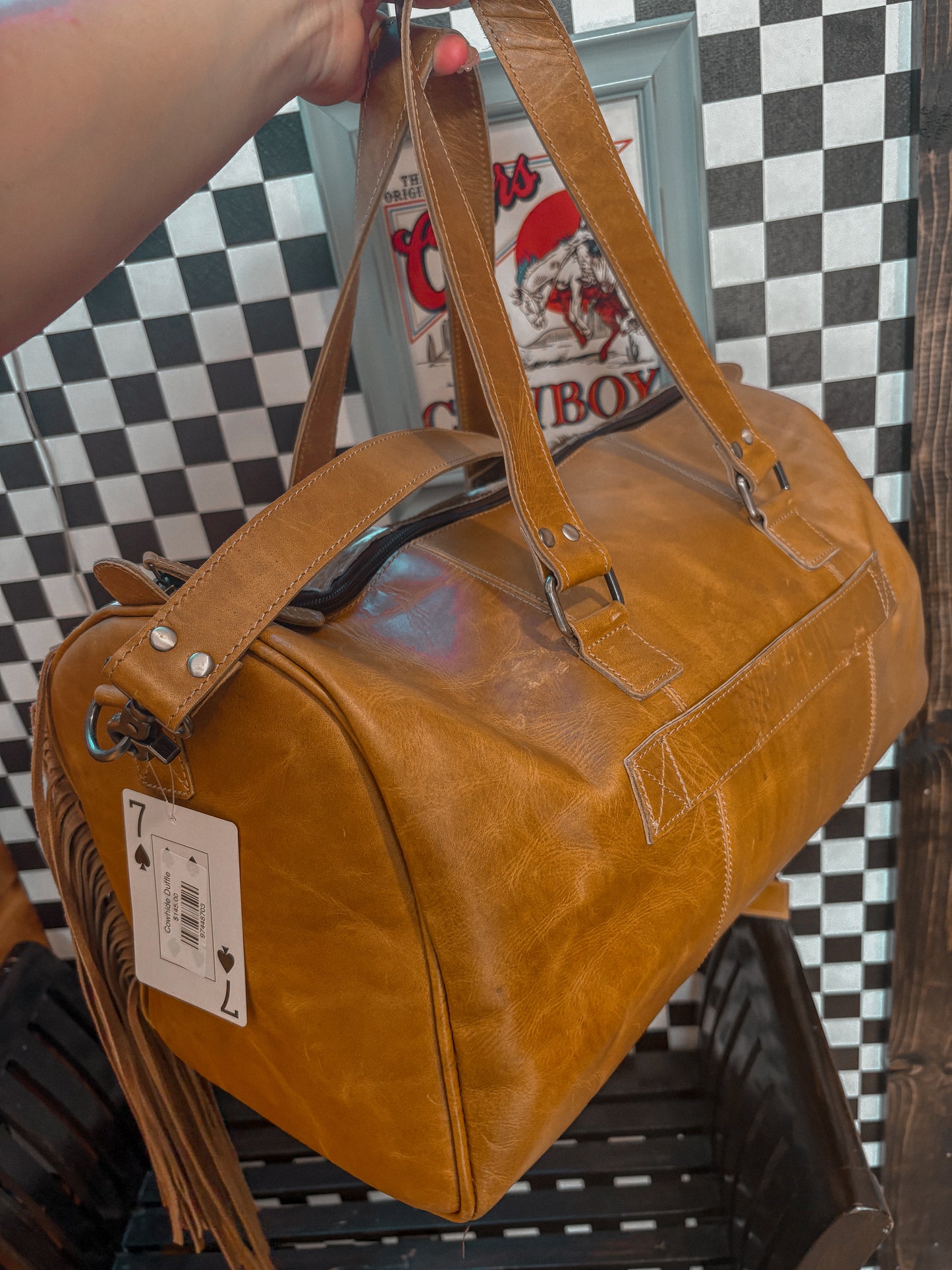 Cowhide Duffle