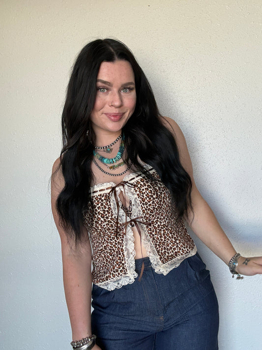 The Leopard Lady Lace Tank