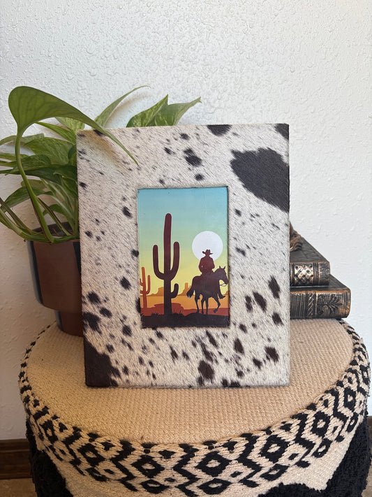 Cowhide Photo Frame