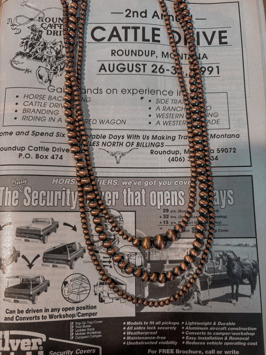 Cowboy Copper Triple Strand