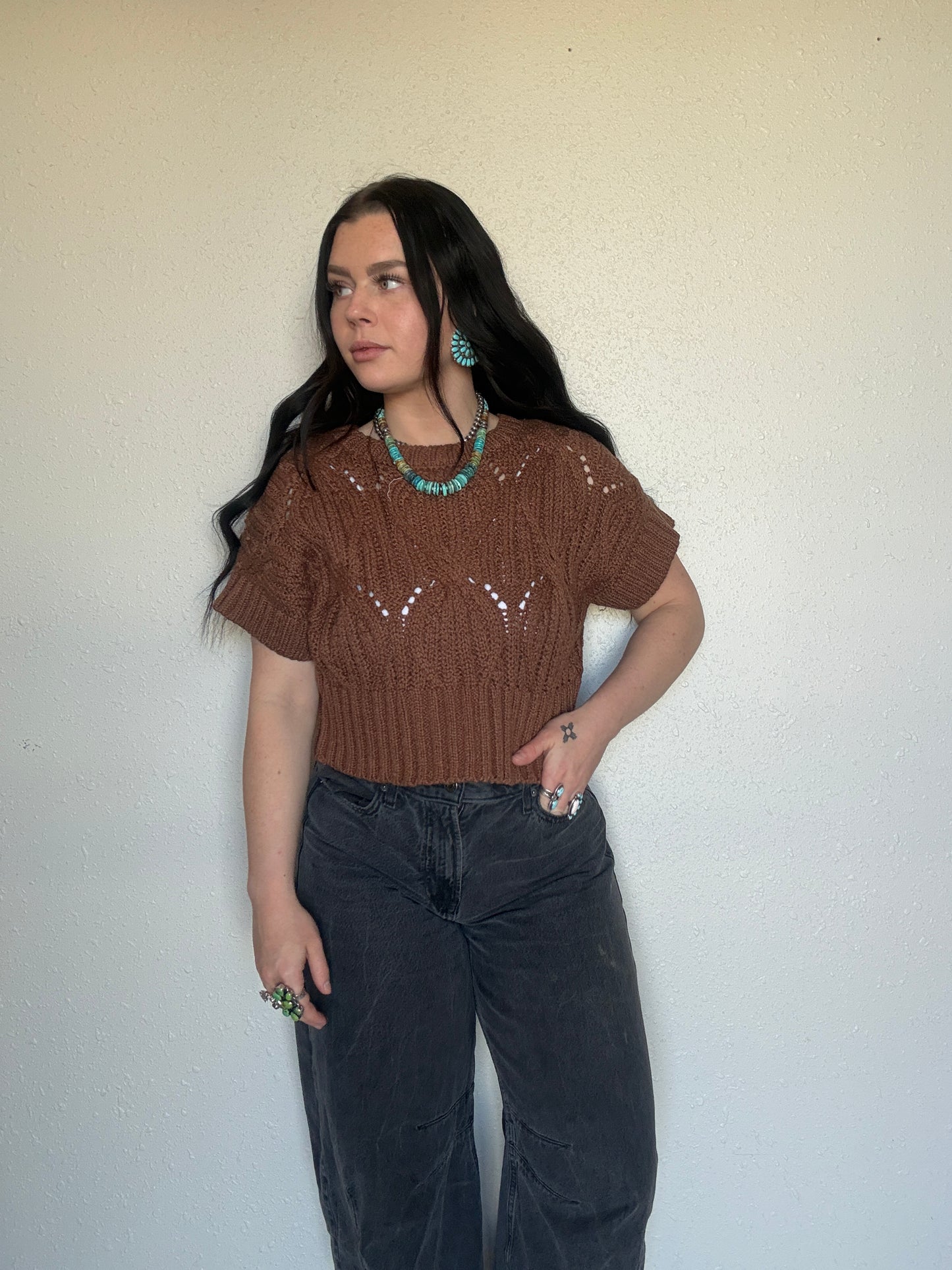 The Missy Crochet Top *Chocolate