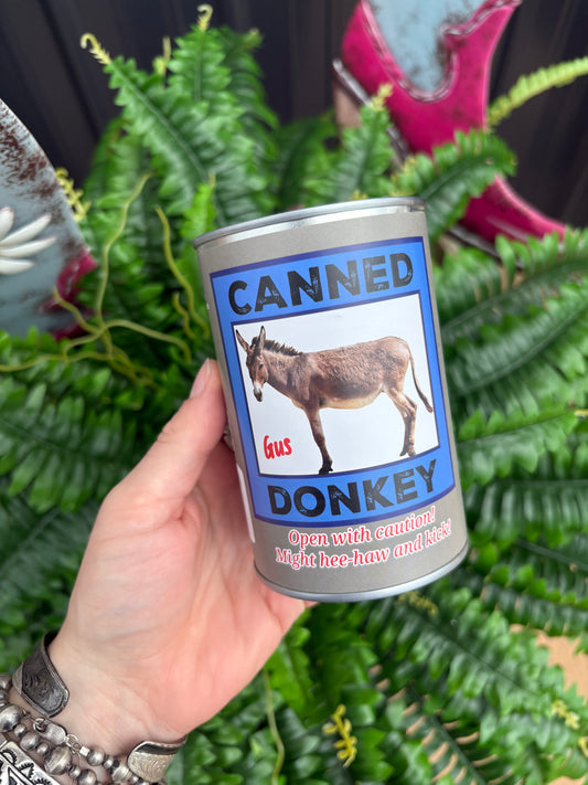 Canned Donkey Stuffie
