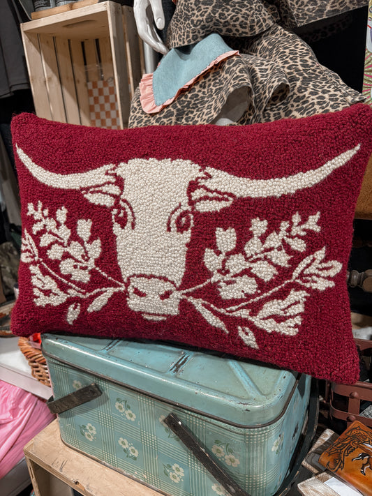 Longhorn Hook Pillow