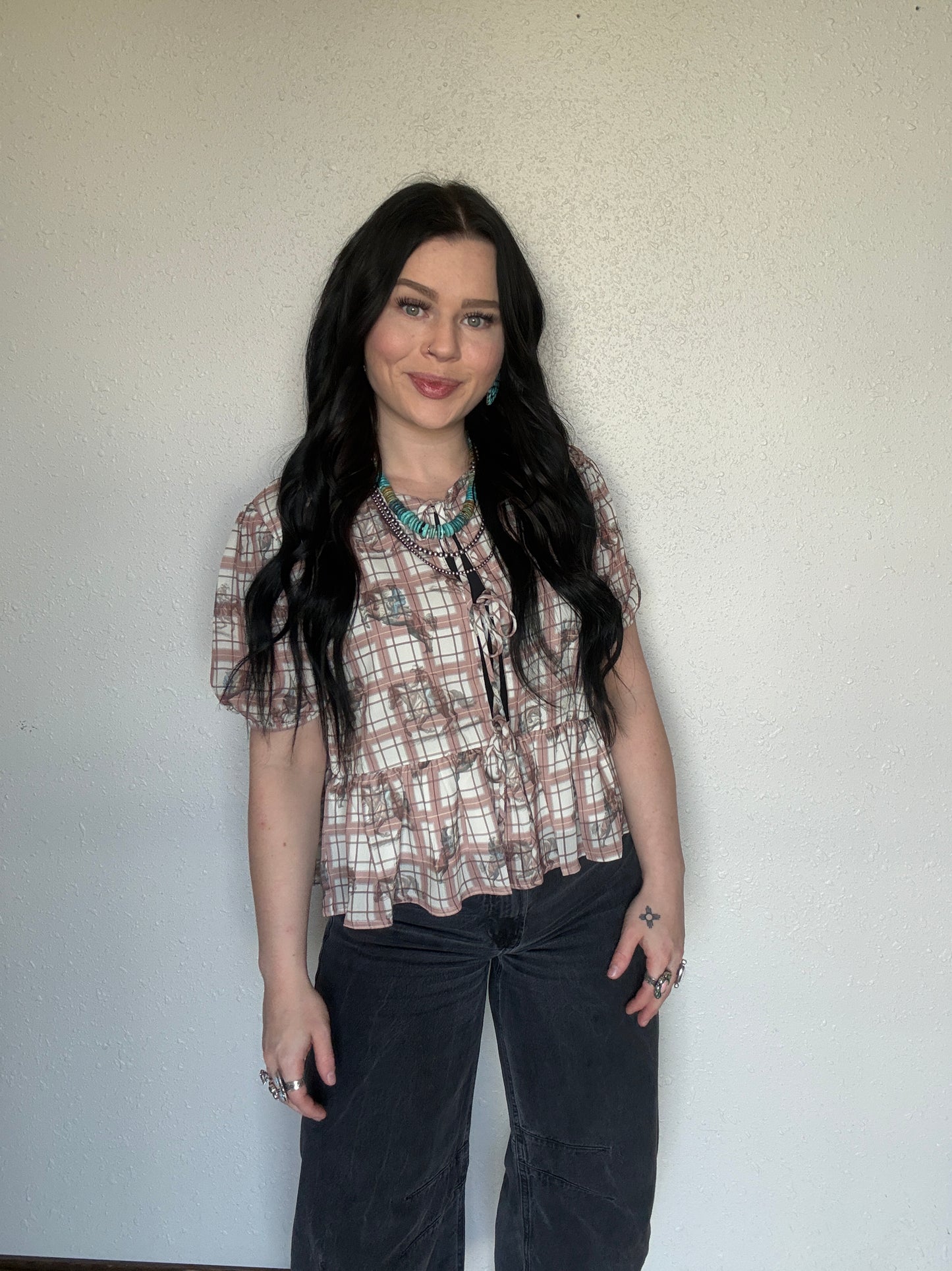 The Cowboy Gingham Top