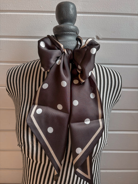 Black Polka Dot Twilly