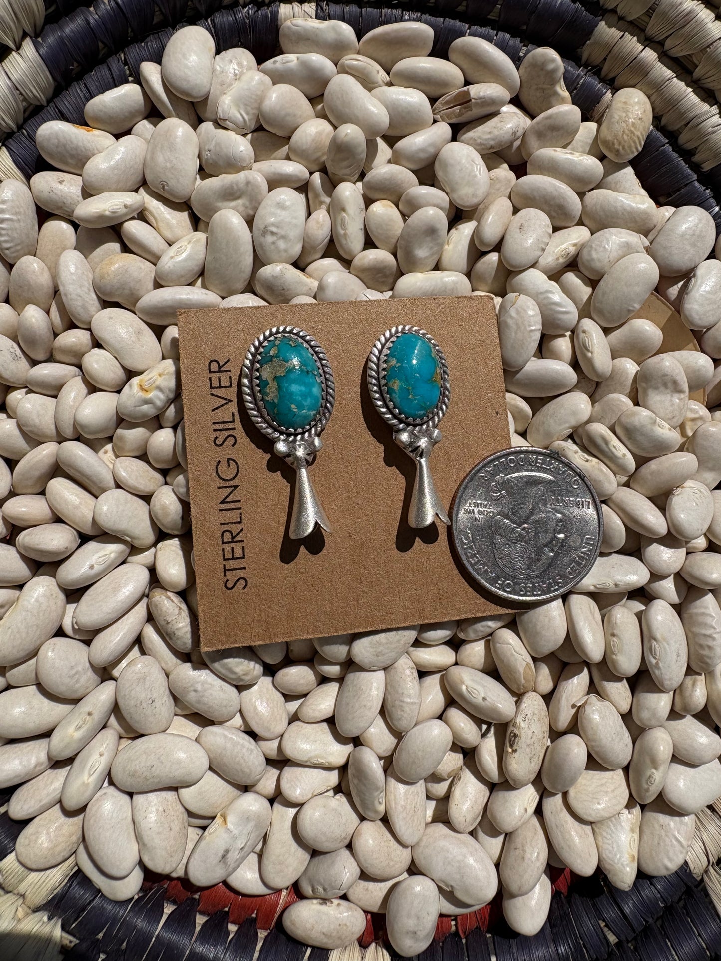 Seyara Bella Turquoise Blossom Studs