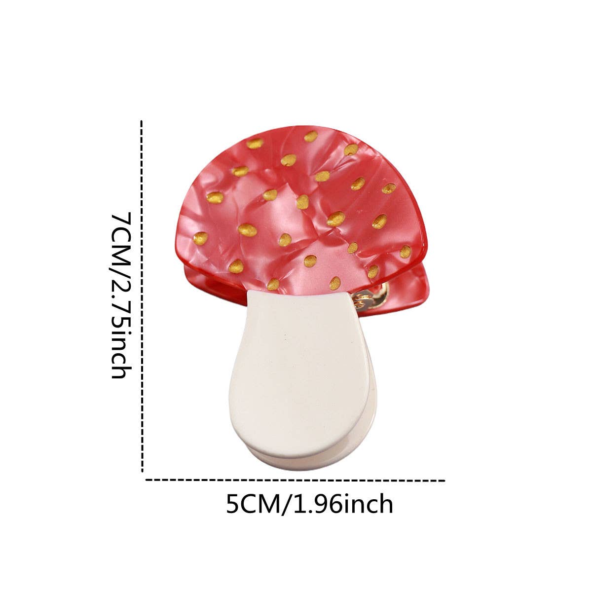 Mushroom Hair Claw, Mini Claw Clip