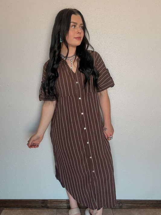 The Latte Casual Dress *Chocolate