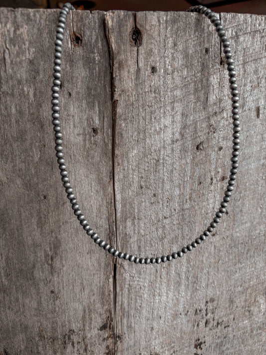 4mm Faux Pearl Necklace