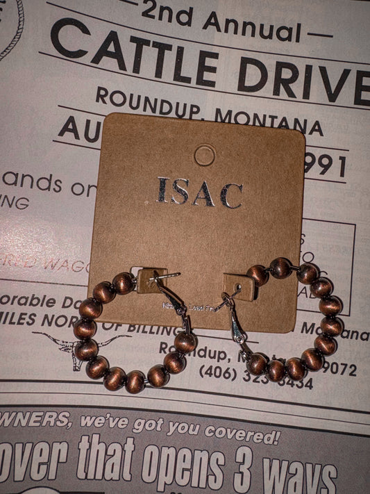 Copper Cowboy Mini Hoops