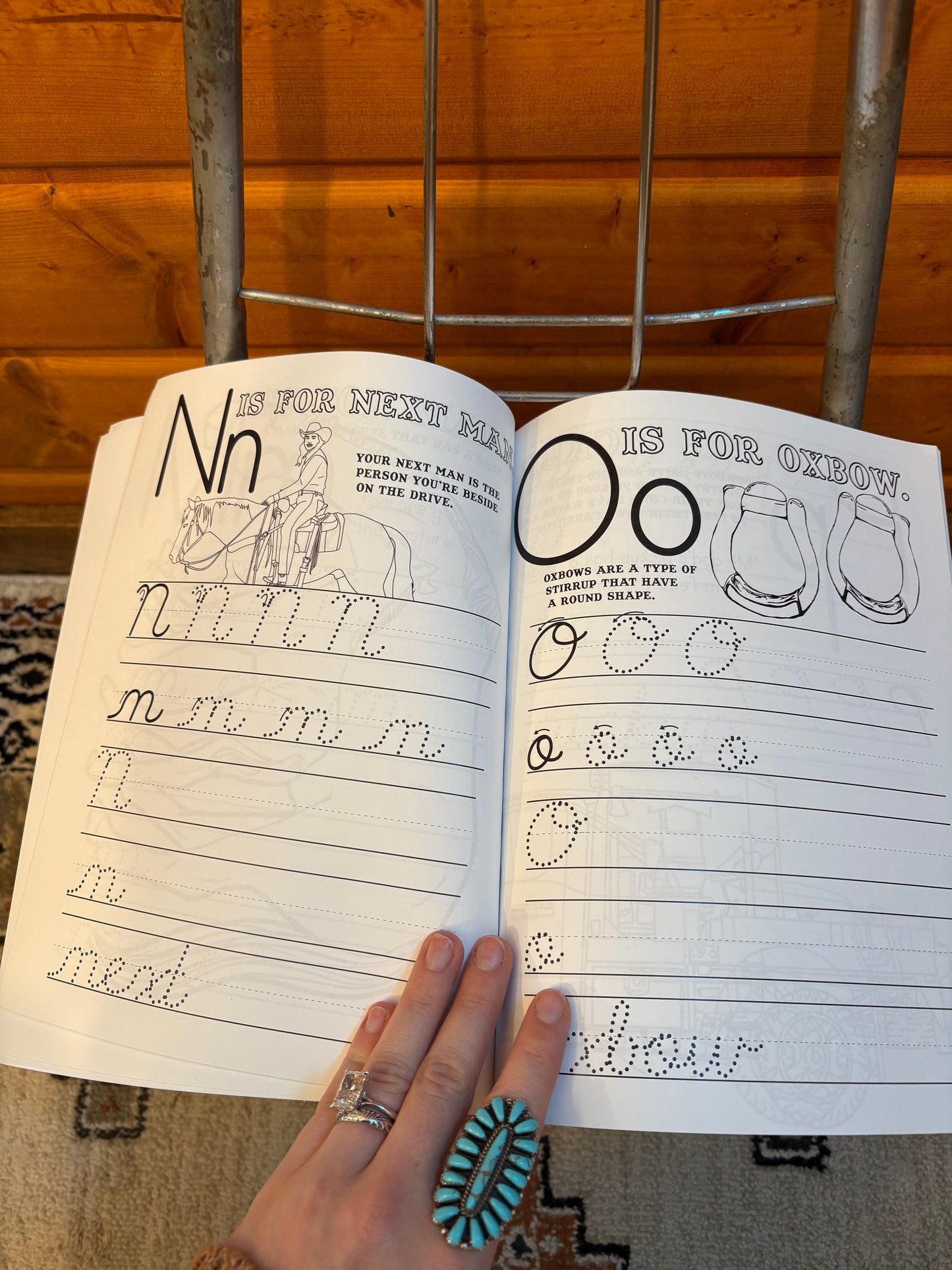 Ranching Bored On The Ranching: Cursive Handwriting Book