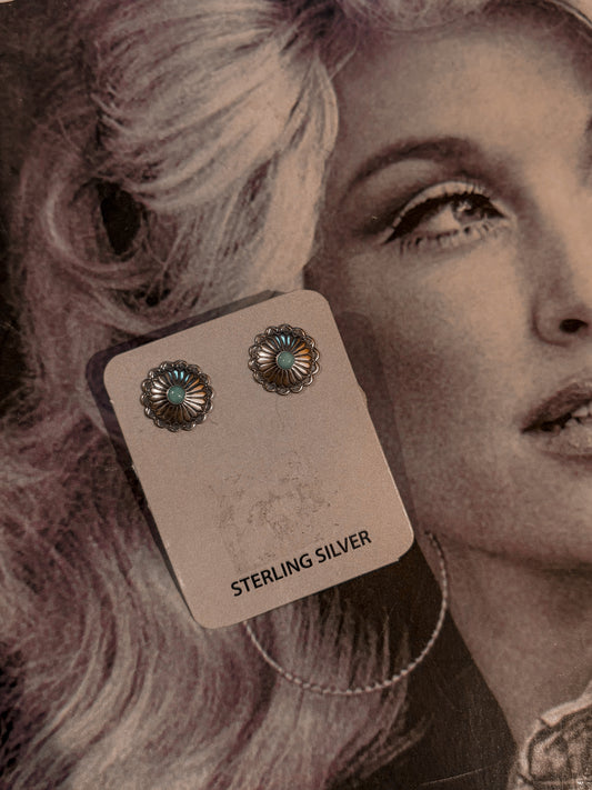 Sterling Silver & Turquoise Mini Studs