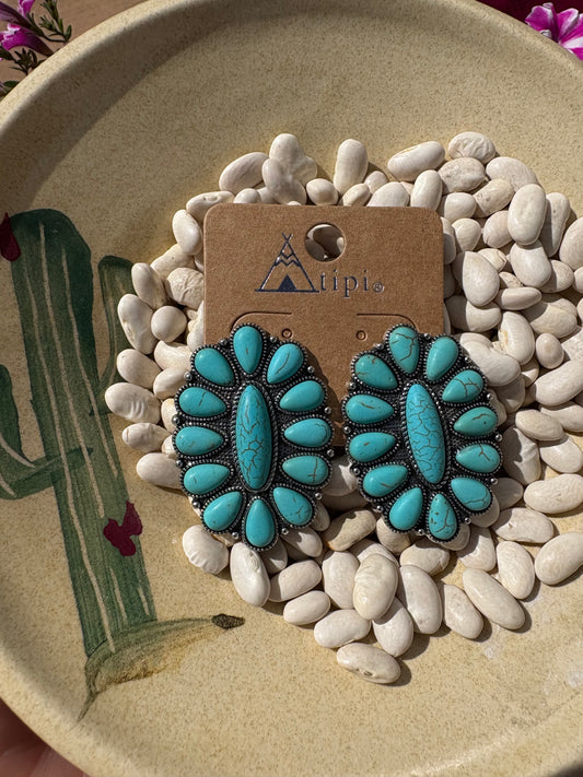 Turquoise Concho Studs