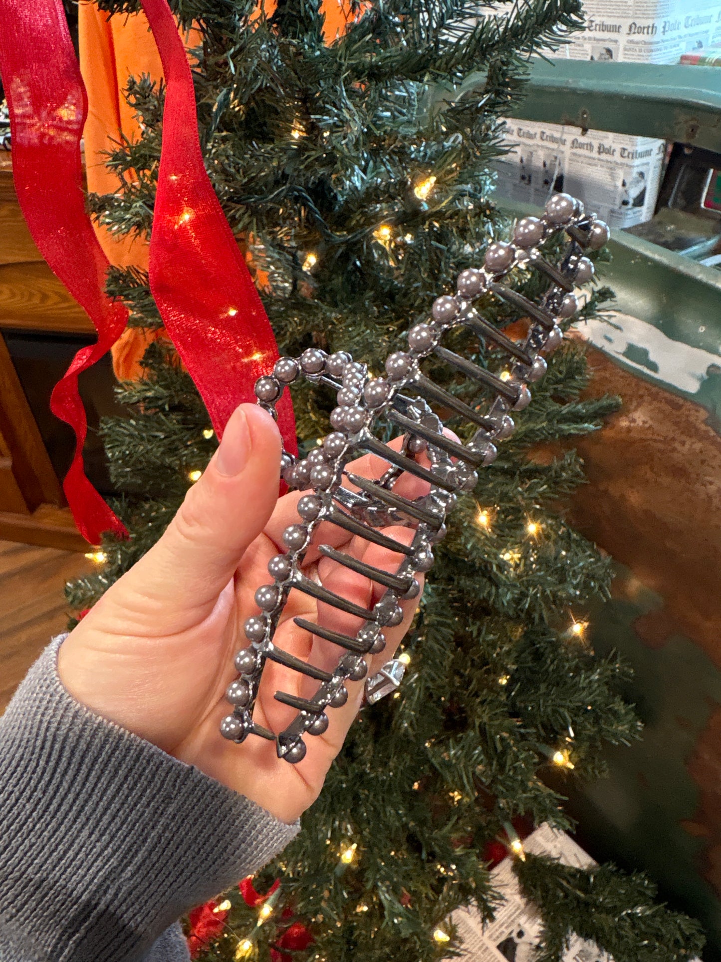 Metal Silver Claw Clip