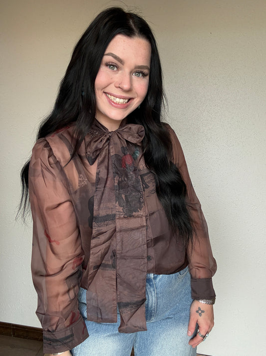 The Ranch Help Tie Blouse