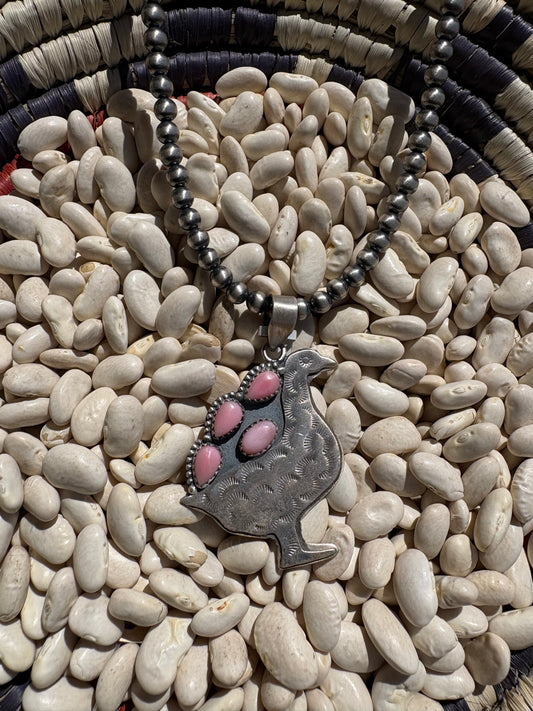 Silly Goose Pendant *Pink Conch