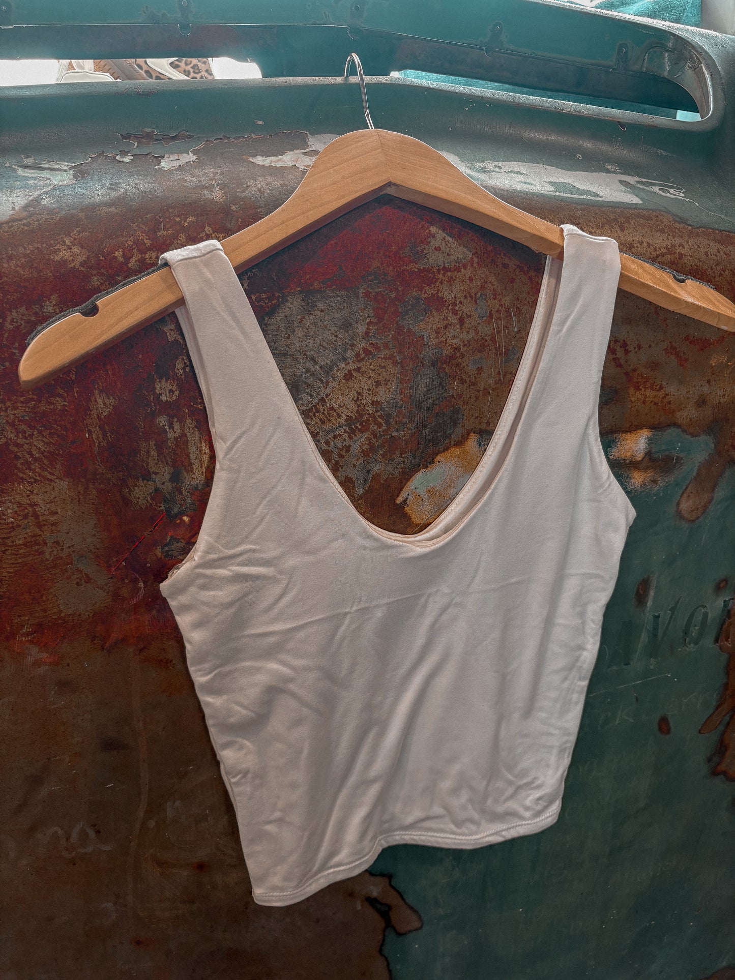 Red Basic Tank *White