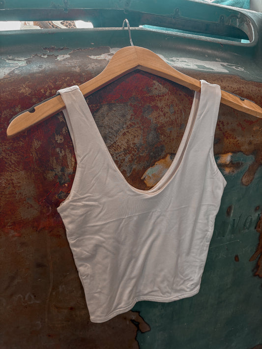 Red Basic Tank *White