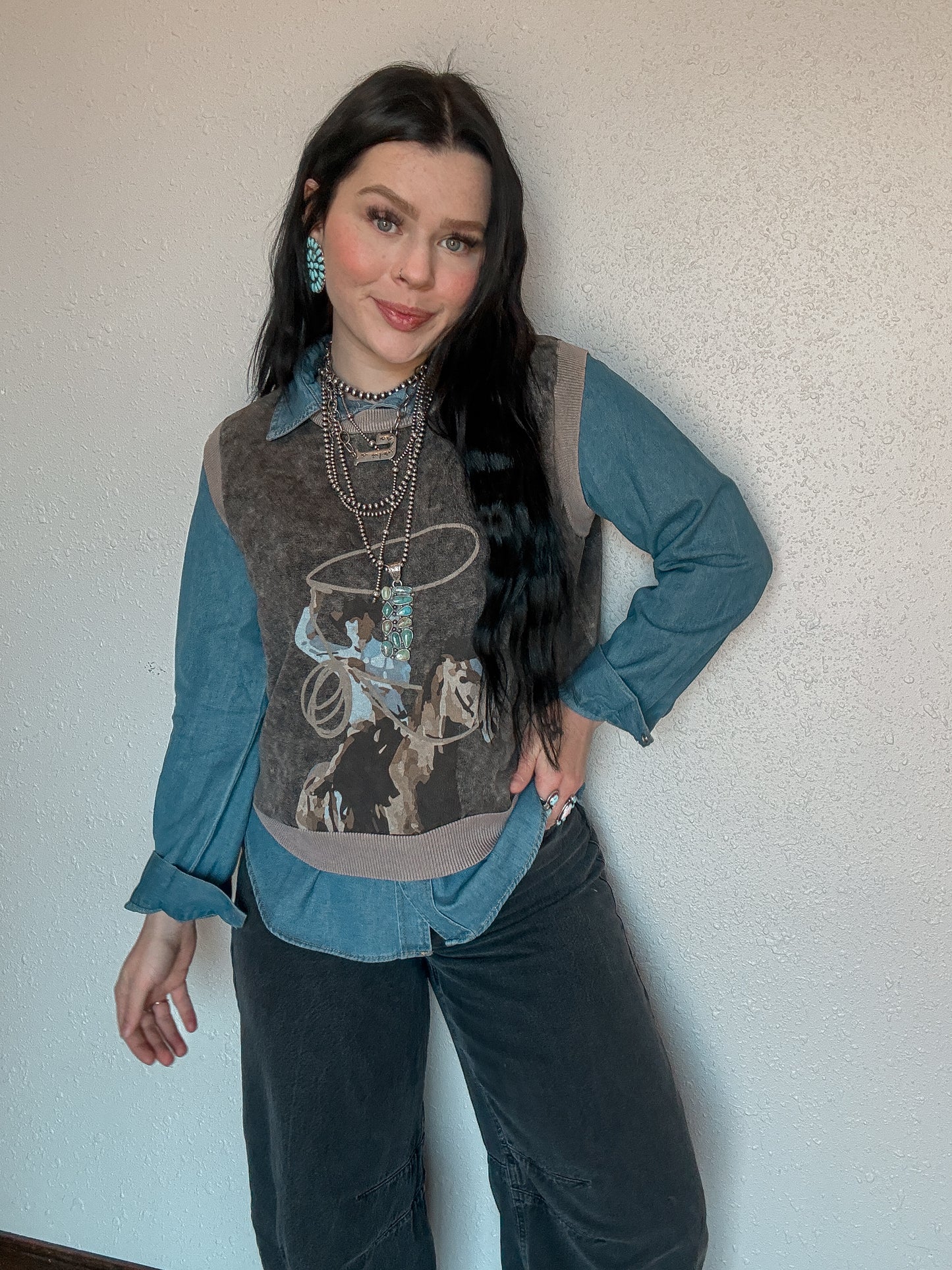 Swing Wide Sweater Vest