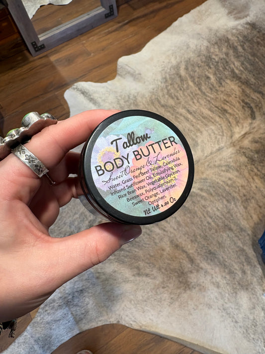 Tallow Body Butter *Sweet Orange & Lavender
