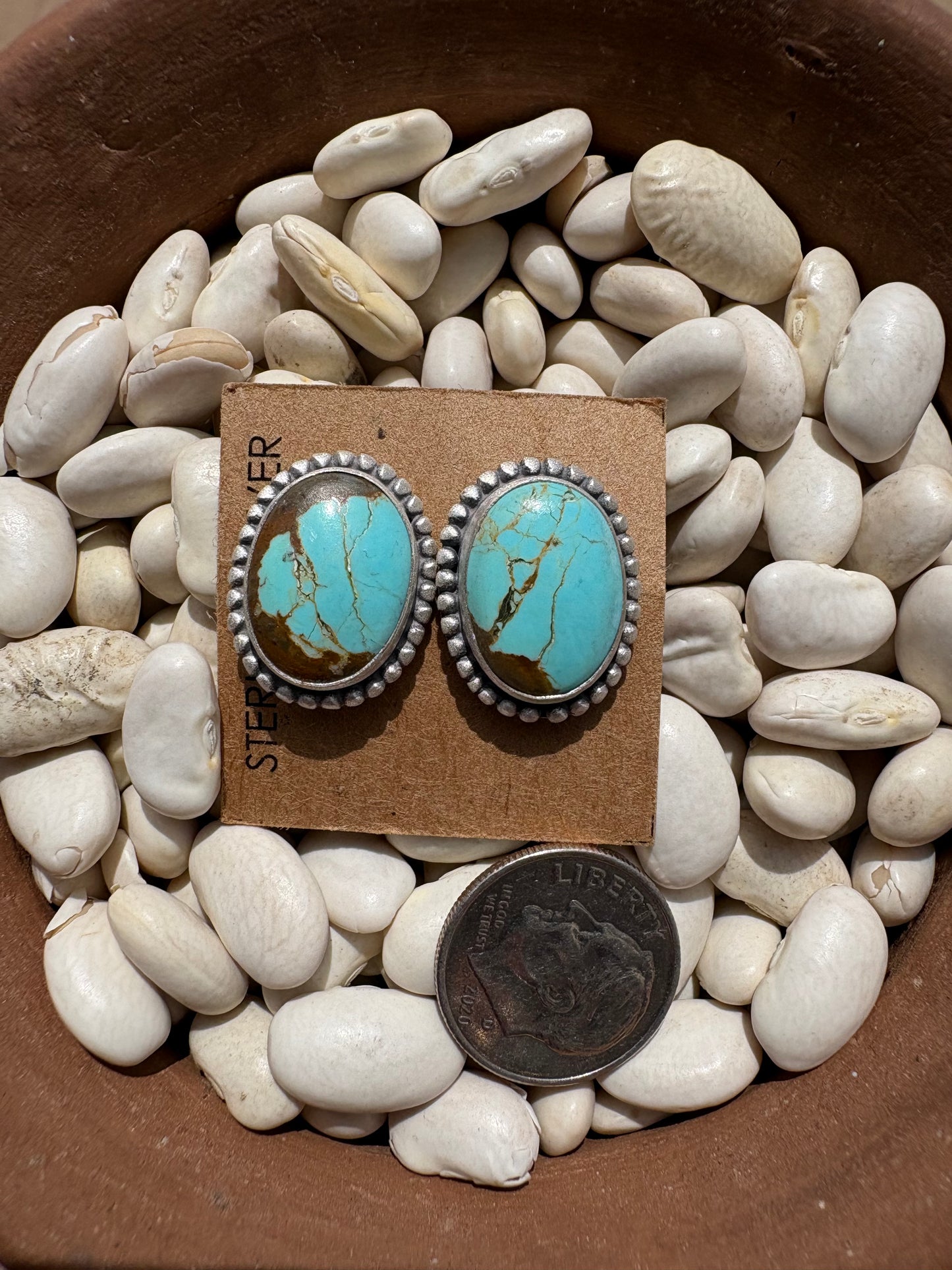 Mine 8 TurquoiseEveryday Studs