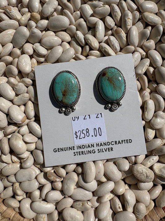 Abellene Bahe Native Made Turquoise Everyday Studs
