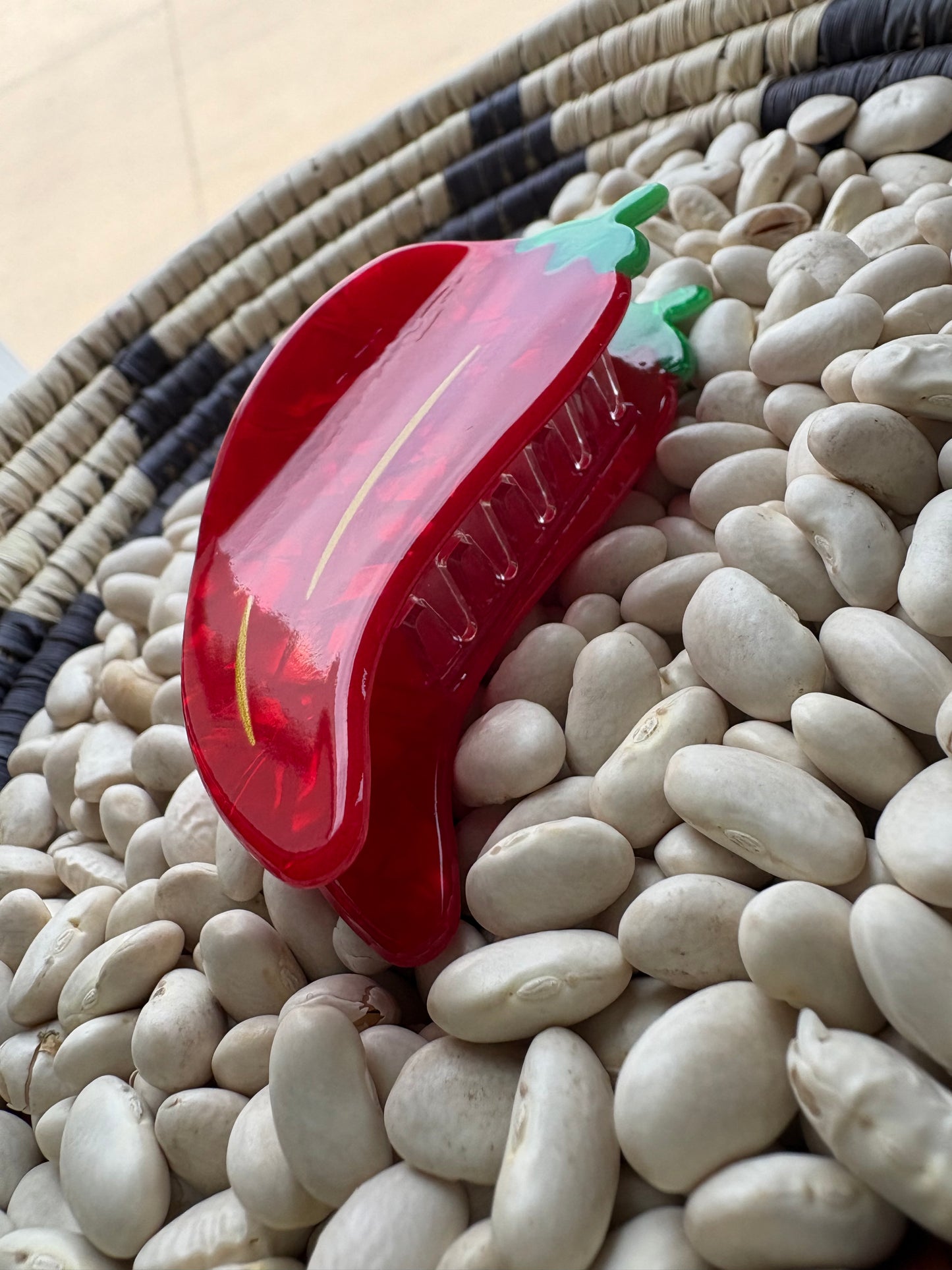 Mini Chili Pepper Claw Clip