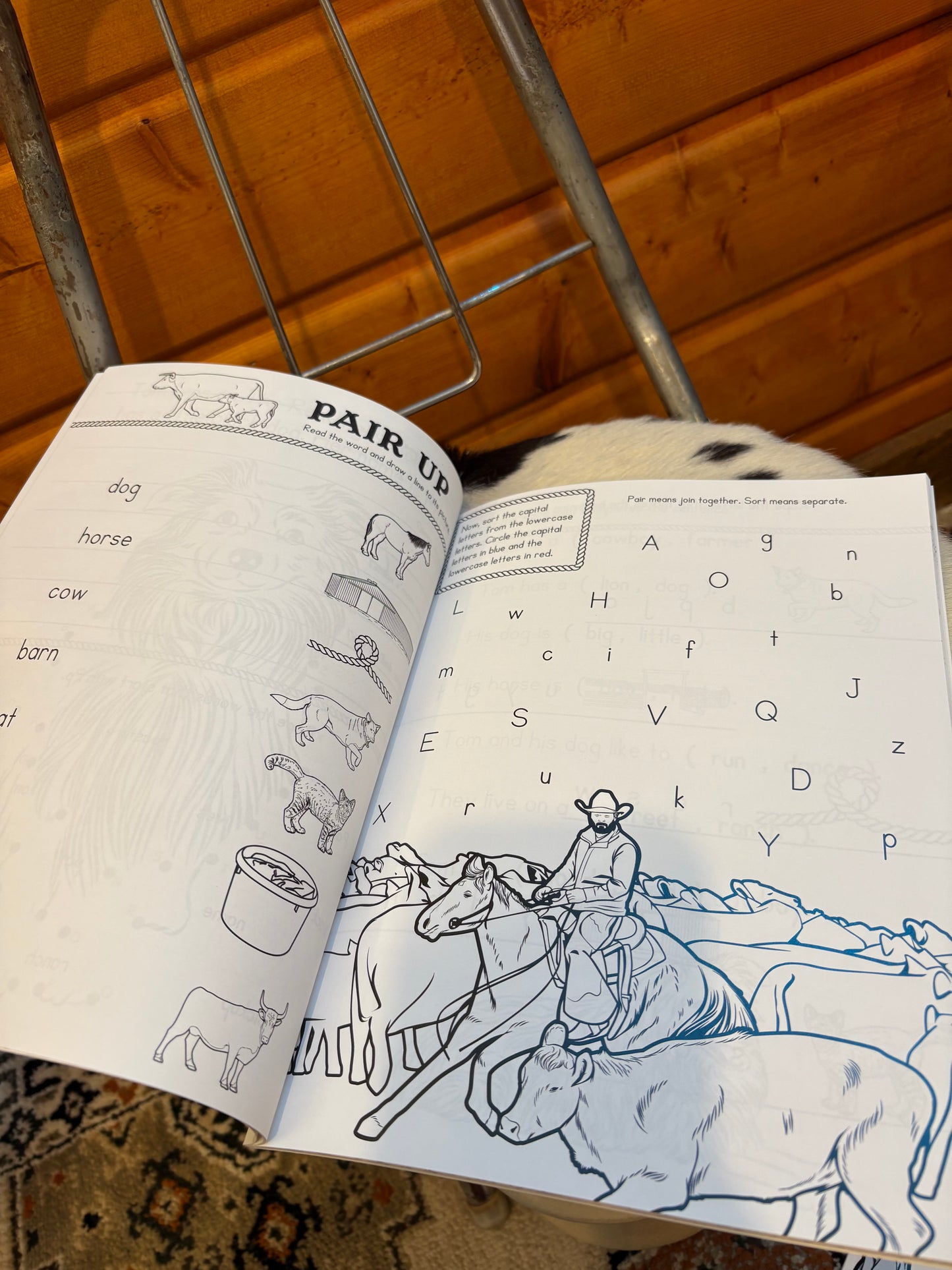 Bored On The Range Cowboy Tom: Word & Reading Workbook ONE