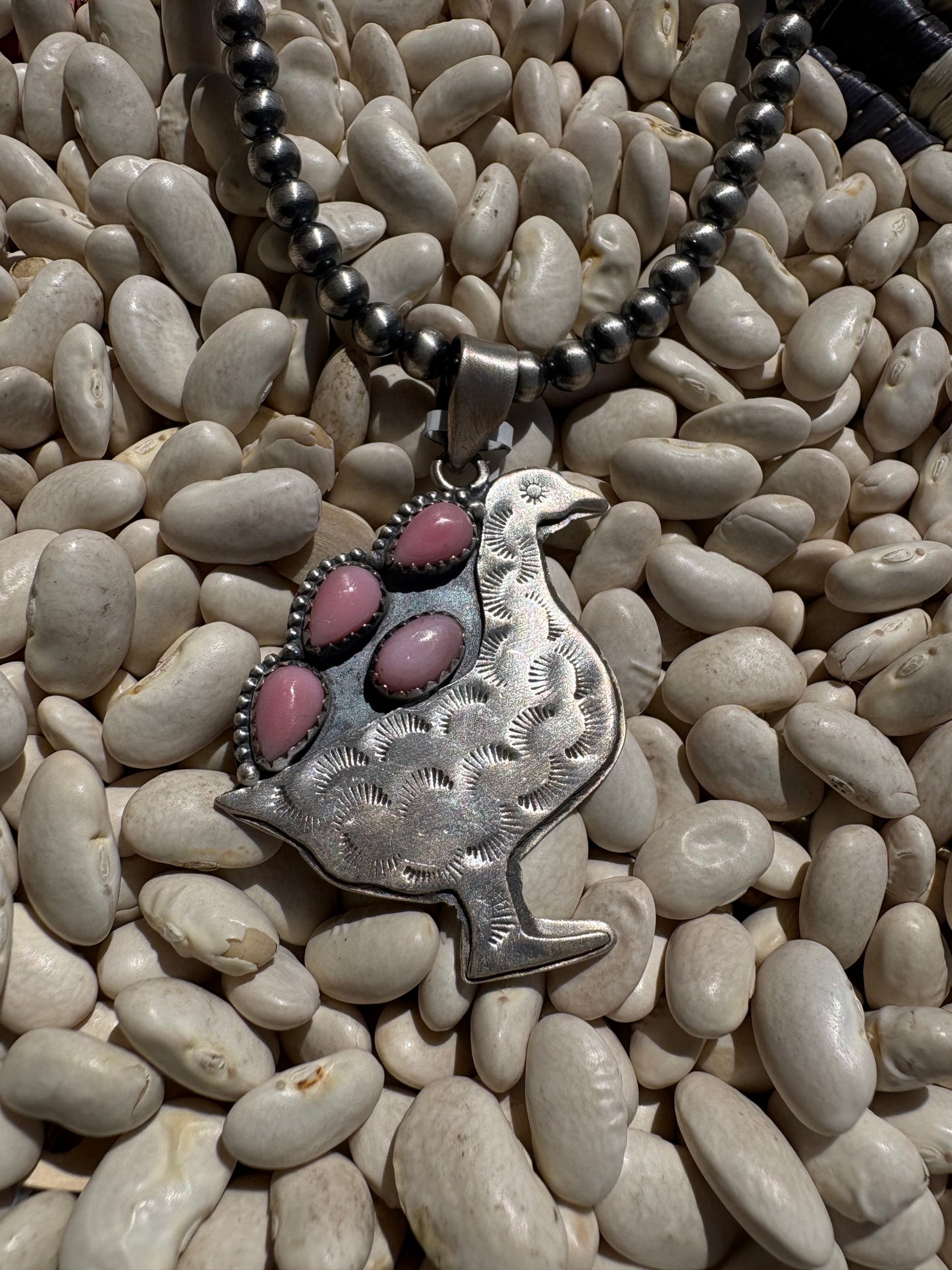 Silly Goose Pendant *Pink Conch