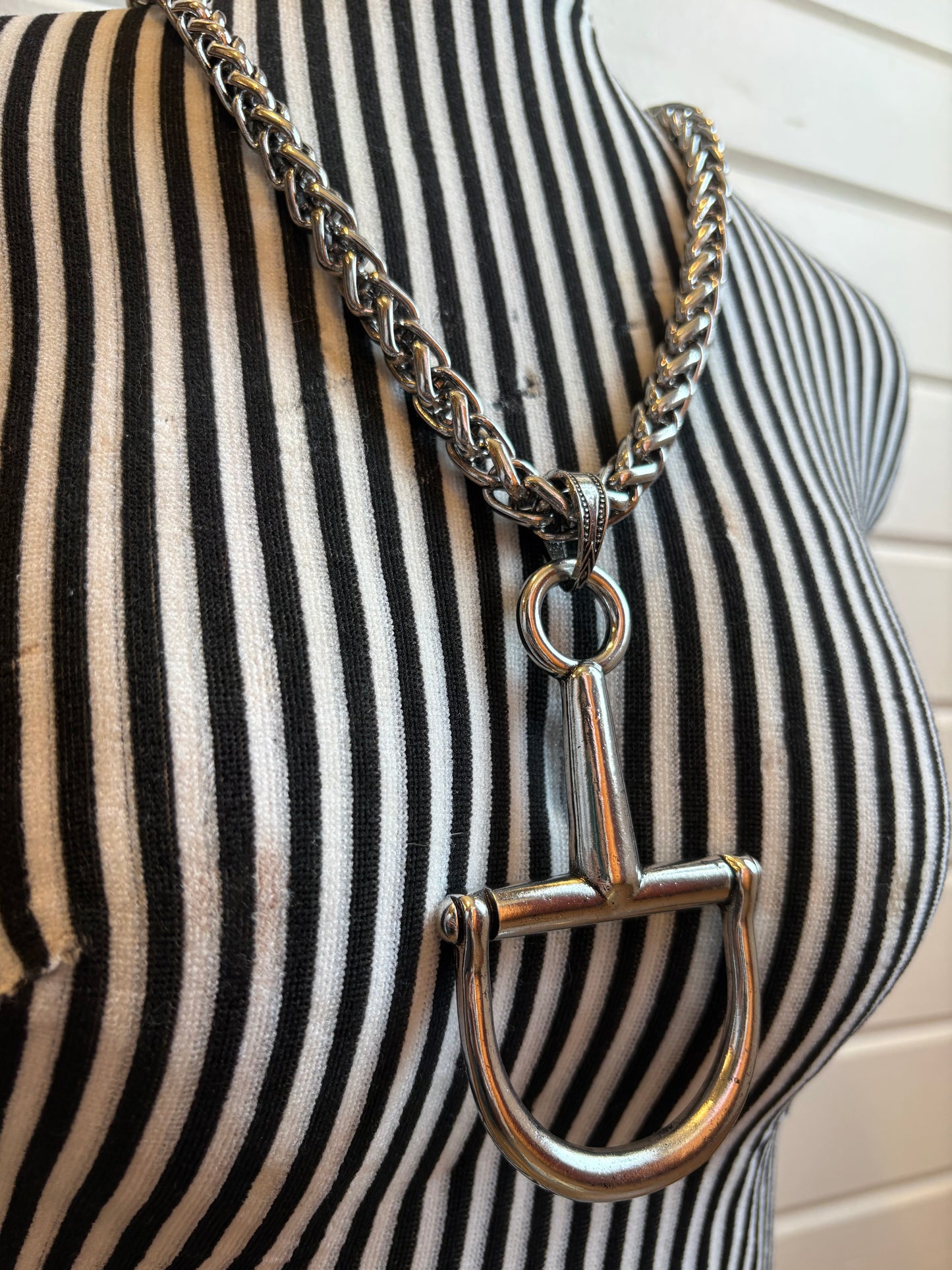 Large Snaffle Bit Necklace *Silver