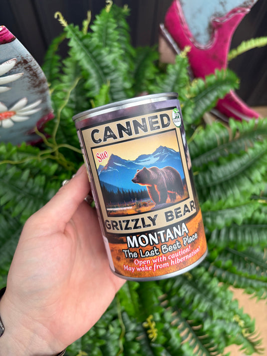 Montana Edition | Canned Grizzly Bear Stuffie