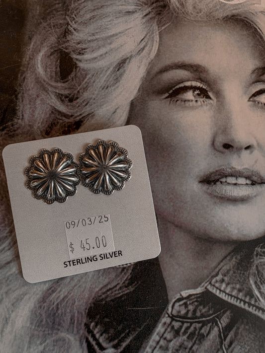 Flower Concho Studs